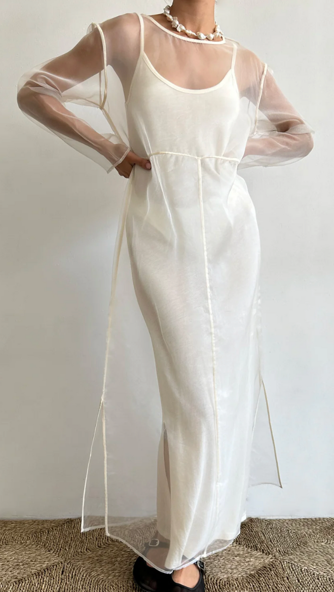 Organza Long Sleeve Dress Annabel Organza Long Sleeve Dress Annabel