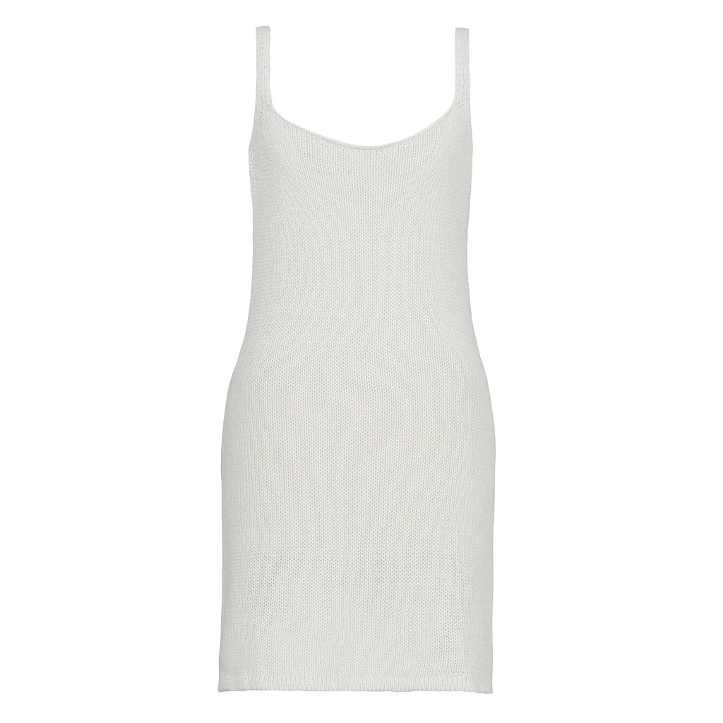 kate cream dress Textured Knit Tulle Sweater Dress
