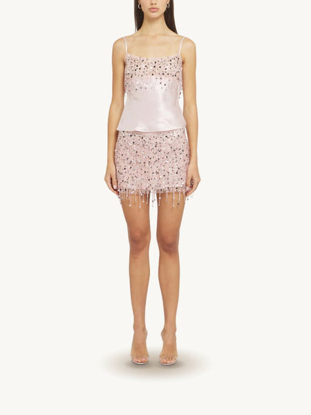 Yasmin Hand Beaded Mini Skirt – Annabel