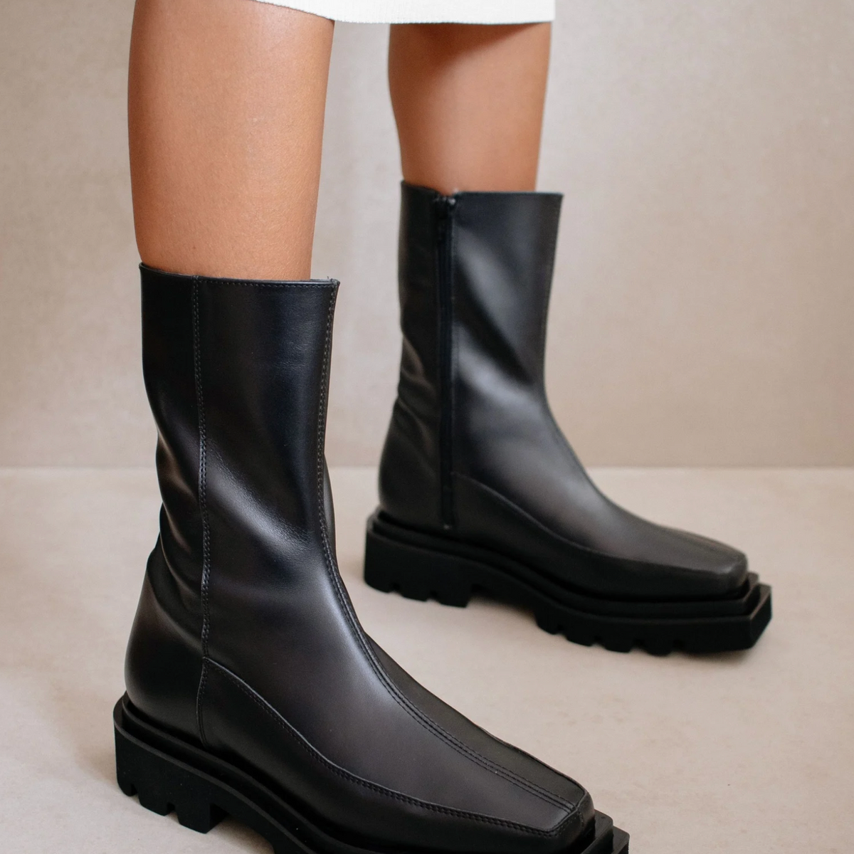 Block Toe Heel Boot – Annabel