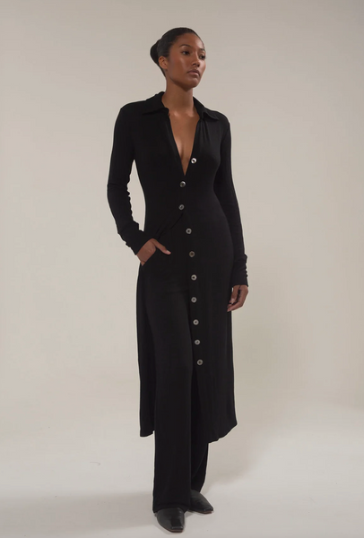 Knit Cardigan Midi Dress – Annabel